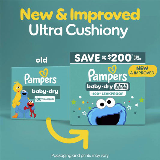 Pampers Baby Dry Diapers Size 5, 128 Count (Select for More Options)