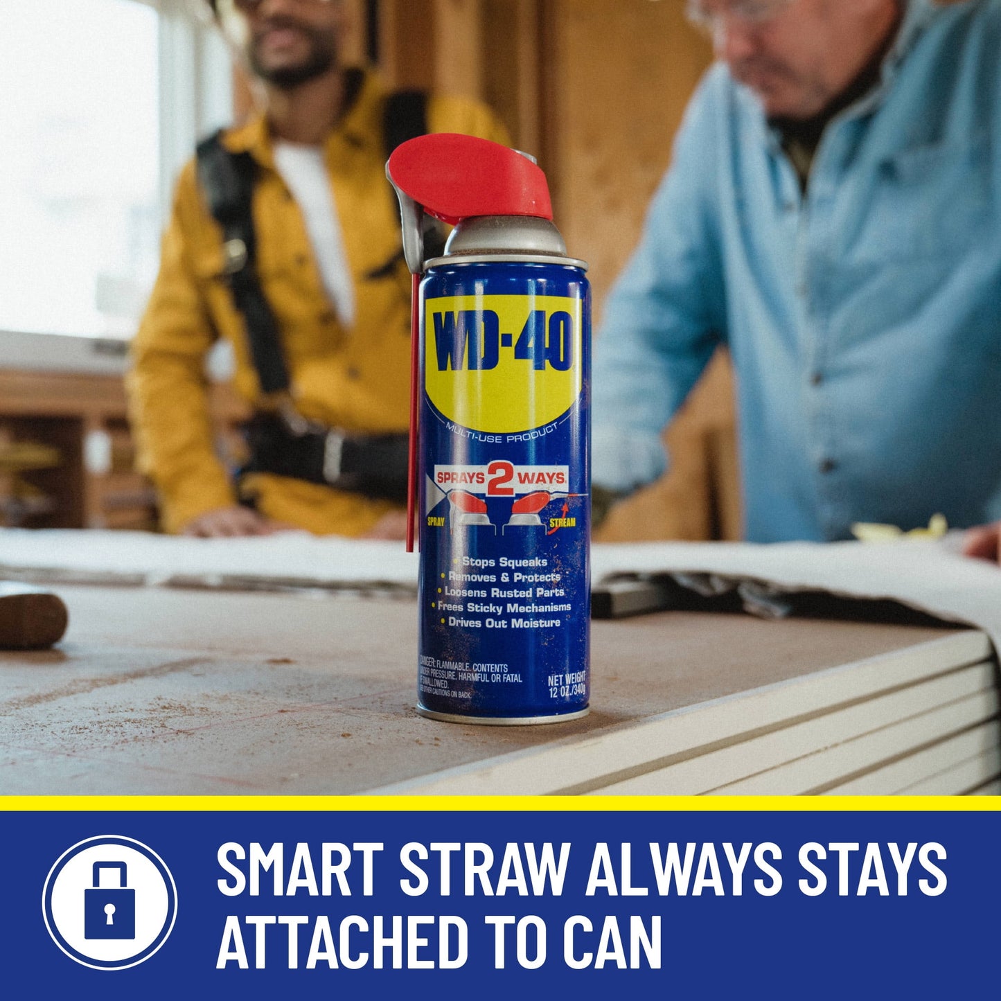 (6 pack) WD-40 Multi-Use Product Lubricant Spray with Smart Straw, 12 oz.