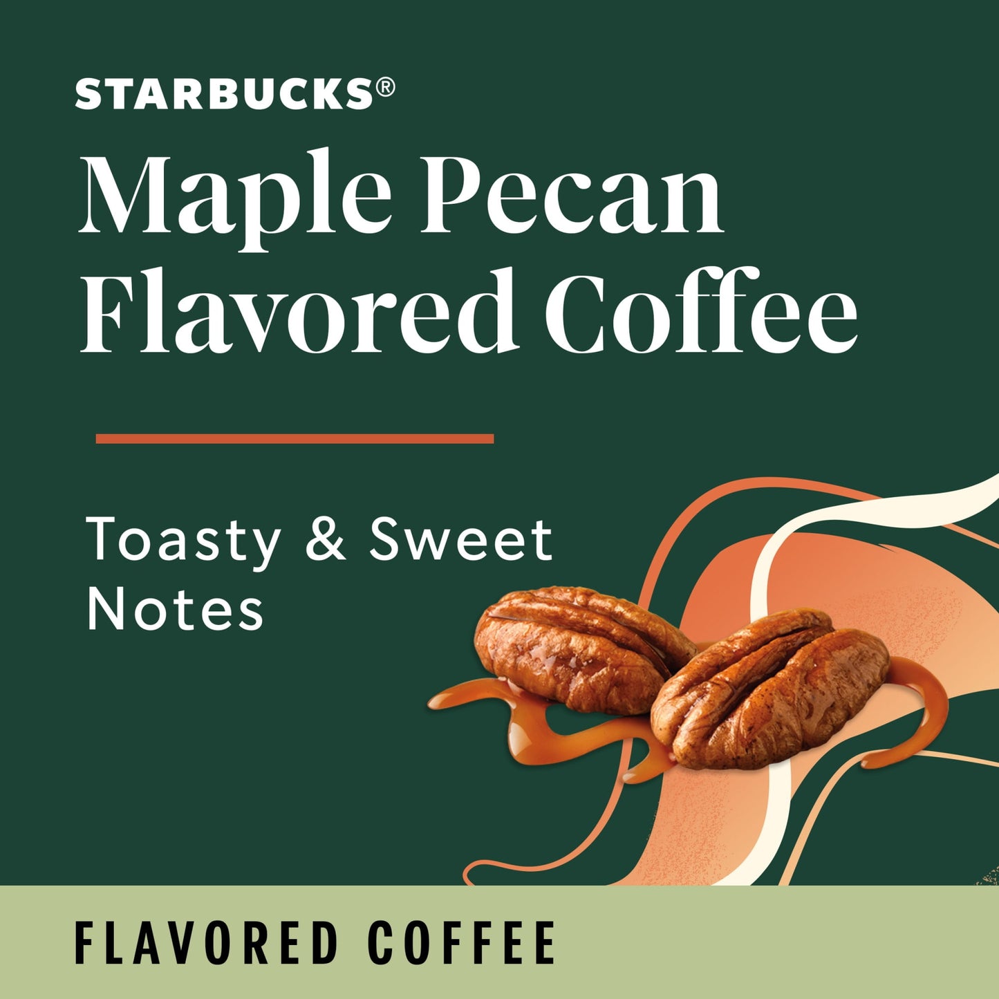 Starbucks Maple Pecan, Ground Coffee, Flavored Roast Hot or Iced Coffee, 17 oz