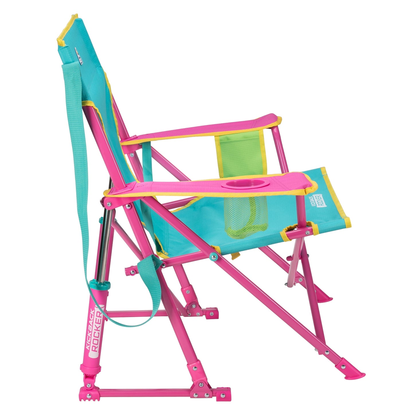 GCI Outdoor Kickback Rocker Low Profile Rocking Camp Chair, Green Retro