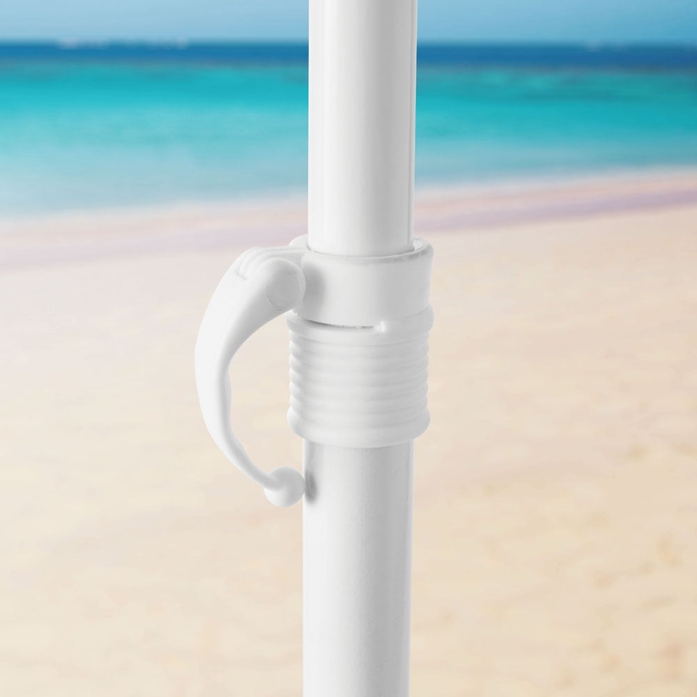 Mainstays 6.5' Turquoise Beach Umbrella with Tilt, UV Protection