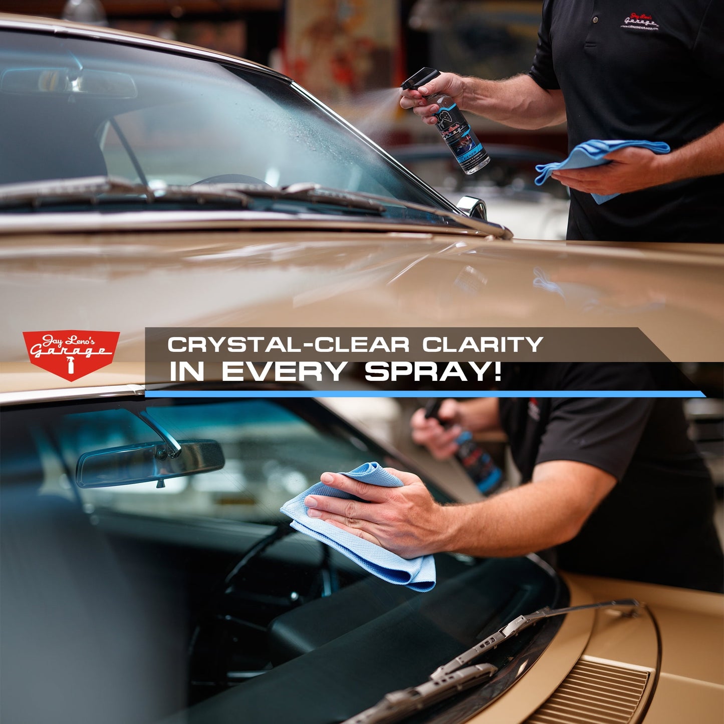 Jay Leno's Garage Complete Detailing Bucket Car Wash Kit - 8-Piece All-in-One Car Care Set