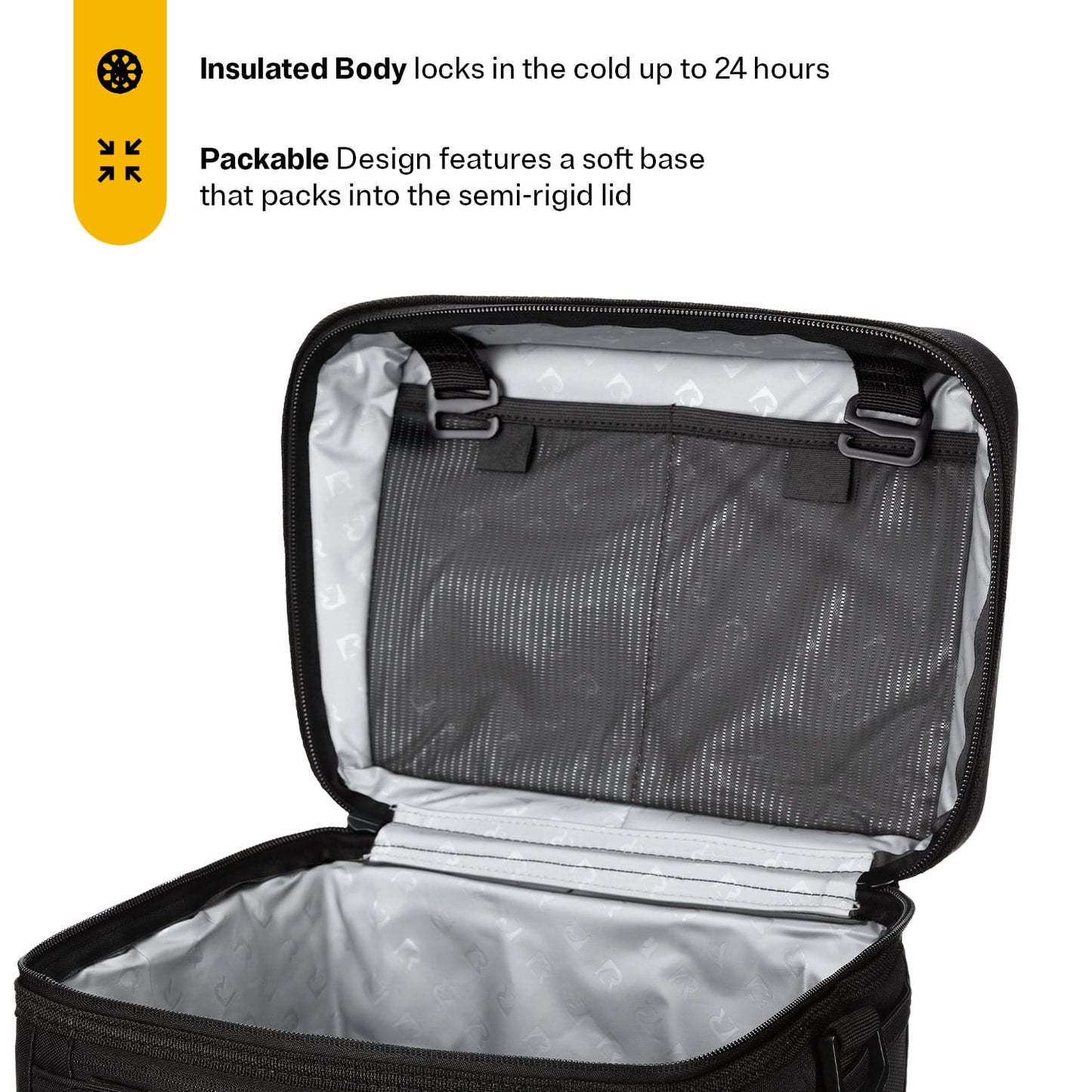 RTIC 15-Can, 16 Qt, Collapsible Soft Cooler with Bottle Opener, Black