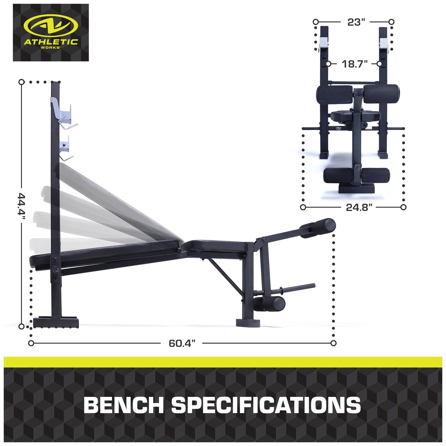 Athletic Works Standard Bench & Rack Combo with Leg Press