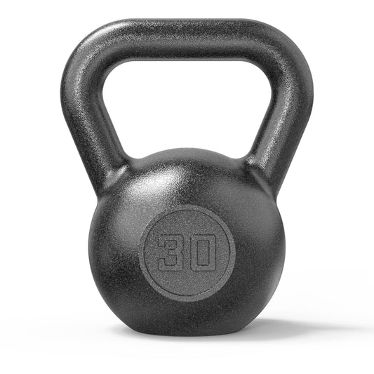 (2 pack) Athletic Works 30lb Kettlebell, Casting Iron, Durable Hammertone Finish, Black