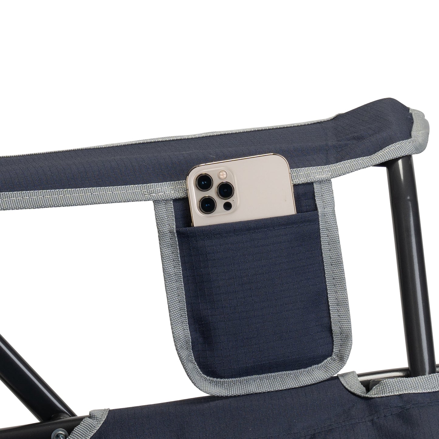 GCI Outdoor Comfort Pro Rocker Camping Chair with Mesh Backrest, Indigo