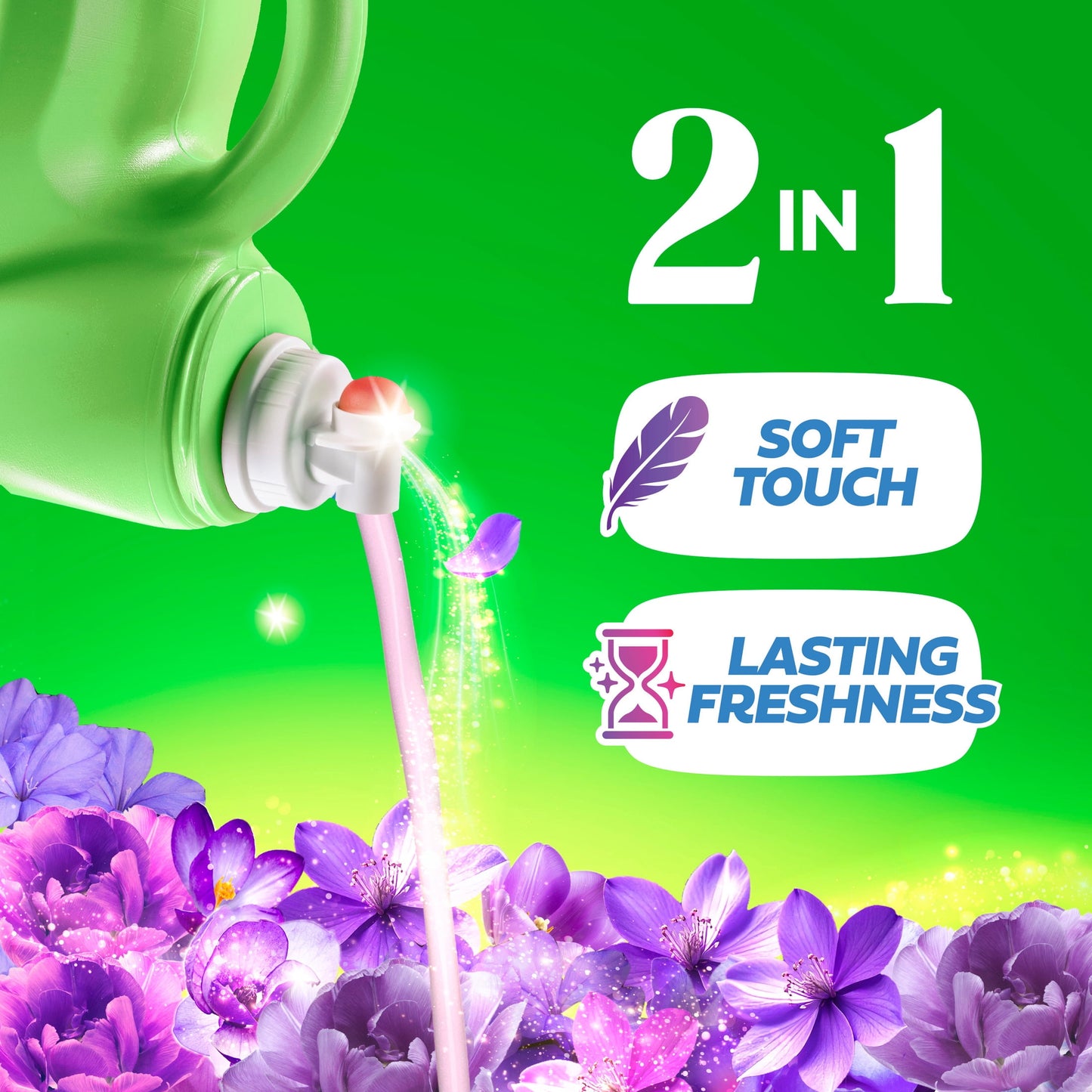 Gain Liquid Laundry Fabric Softener and Conditioner, Moonlight Breeze Scent, 140 fl oz, 190 Loads