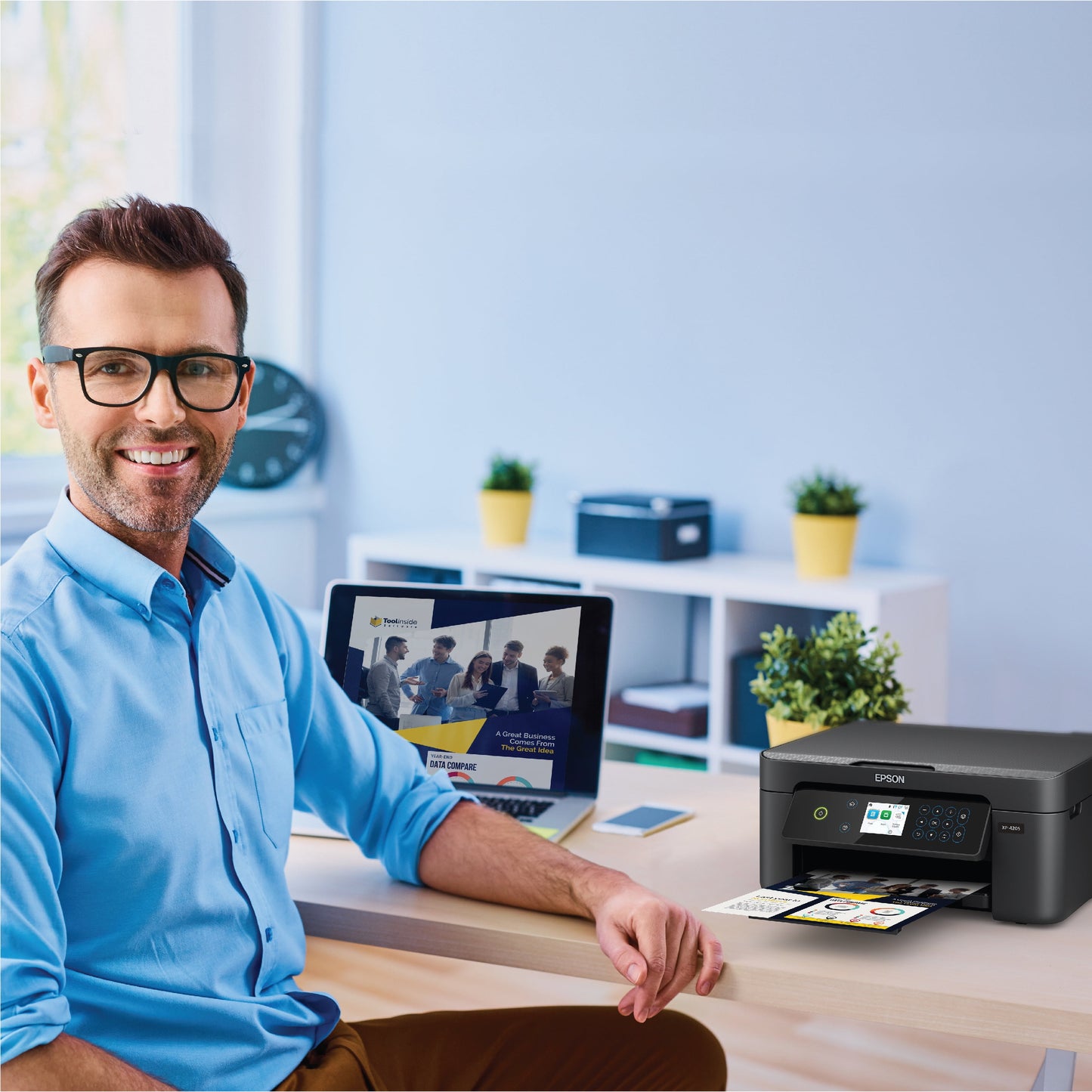 Epson Expression Home XP-4205 Wireless Color Printer with Scanner and Copier, Automatic 2-Sided Printing