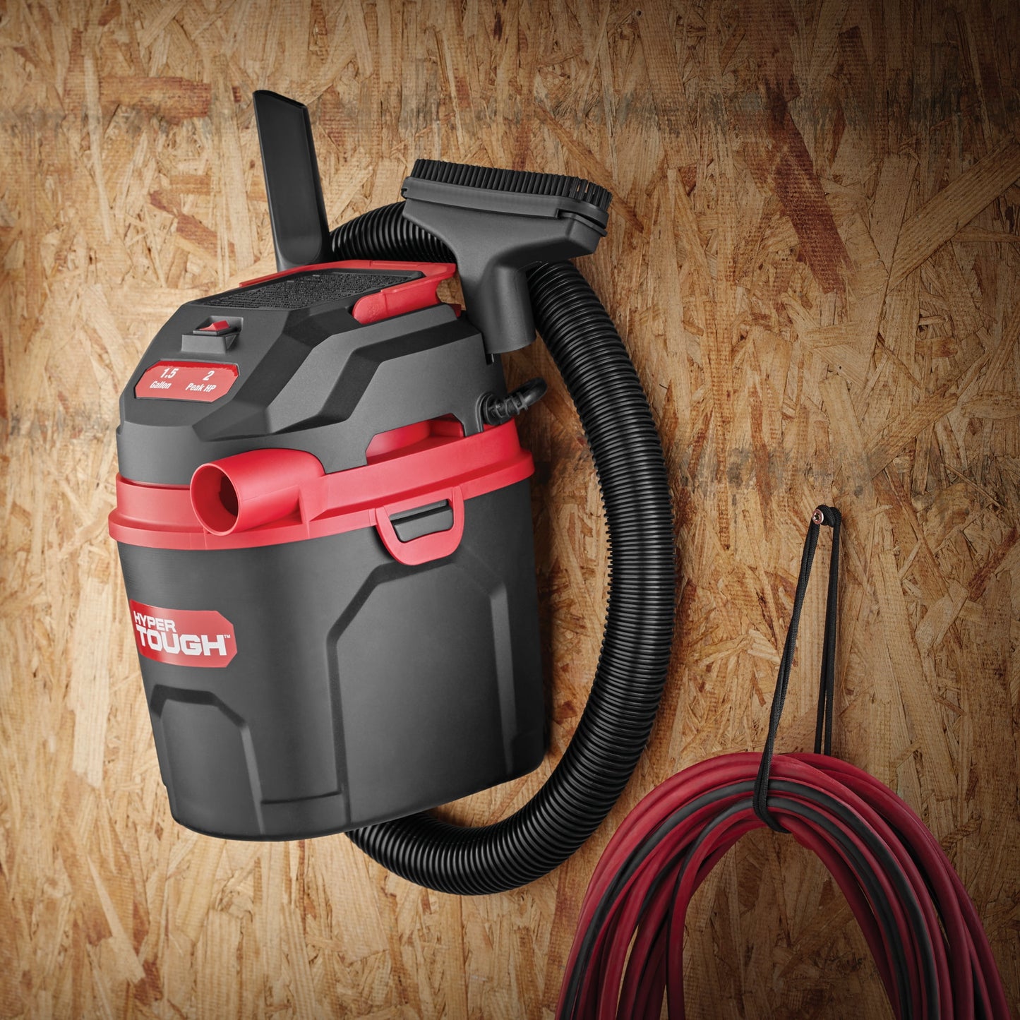 Hyper Tough 1.5gal 2 HP Wet/Dry Vacuum VH105 3502
