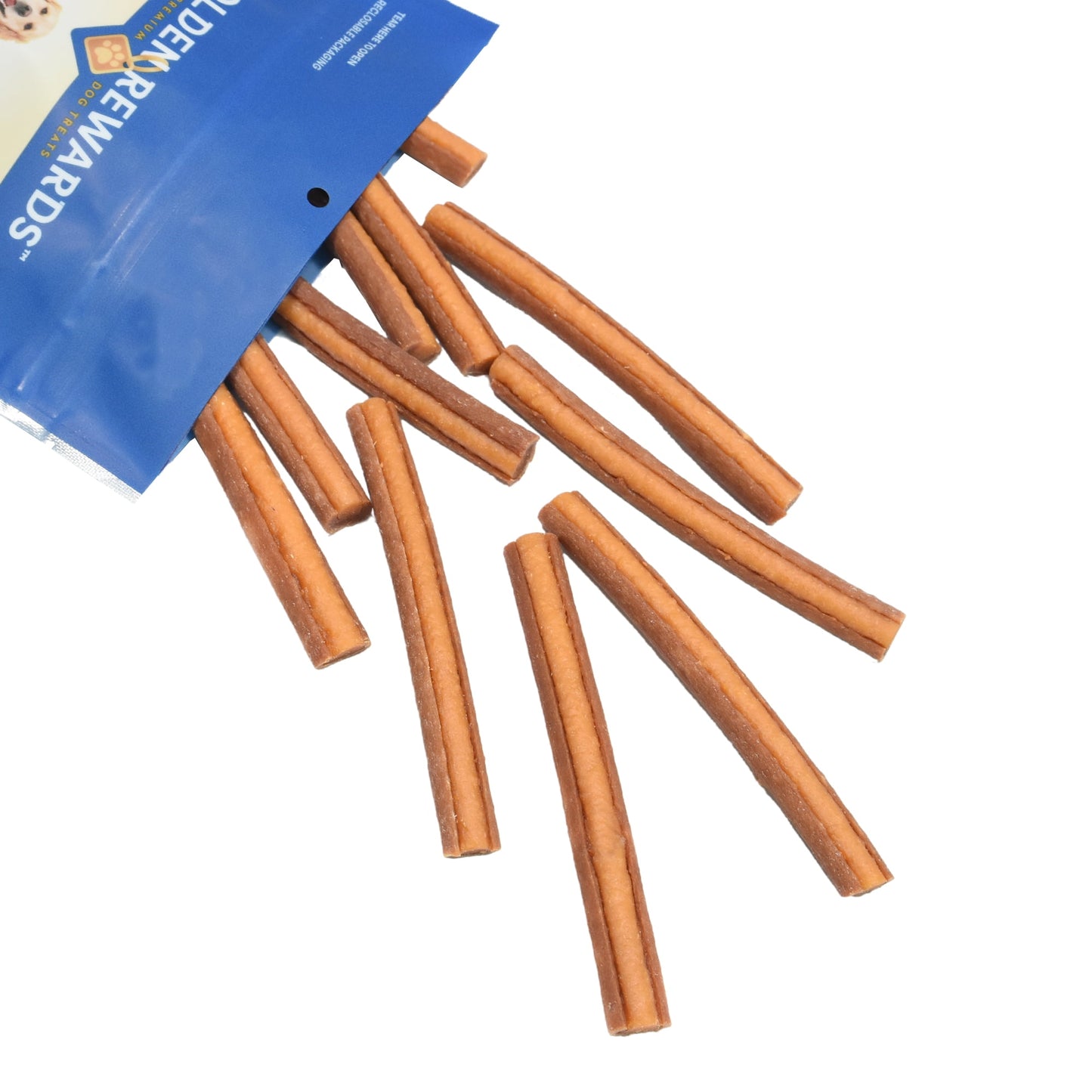 (4 pack) Golden Rewards Chicken and Sweet Potato Dual Flavor Treat Sticks for Dogs, 16 oz Bag
