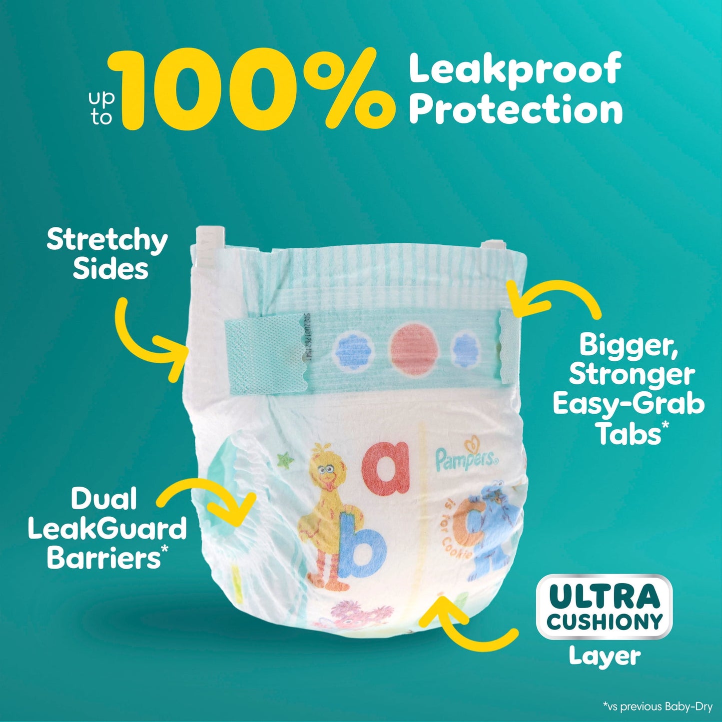 Pampers Baby Dry Diapers Size 5, 128 Count (Select for More Options)