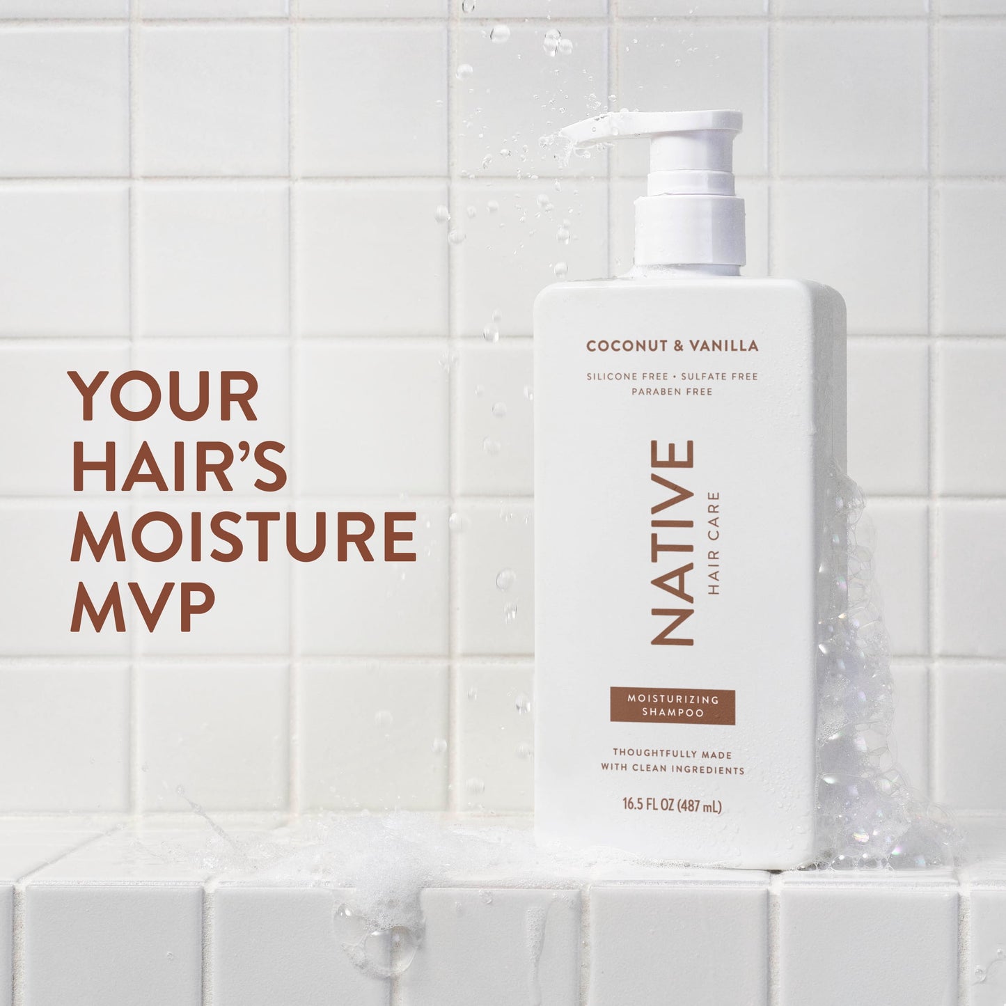 Native Moisturizing Shampoo Coconut and Vanilla 16.5 fl oz