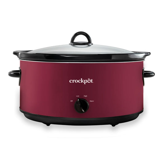 Crock-Pot 6qt Cook & Carry Programmable Slow Cooker Ceramic Lambrusco