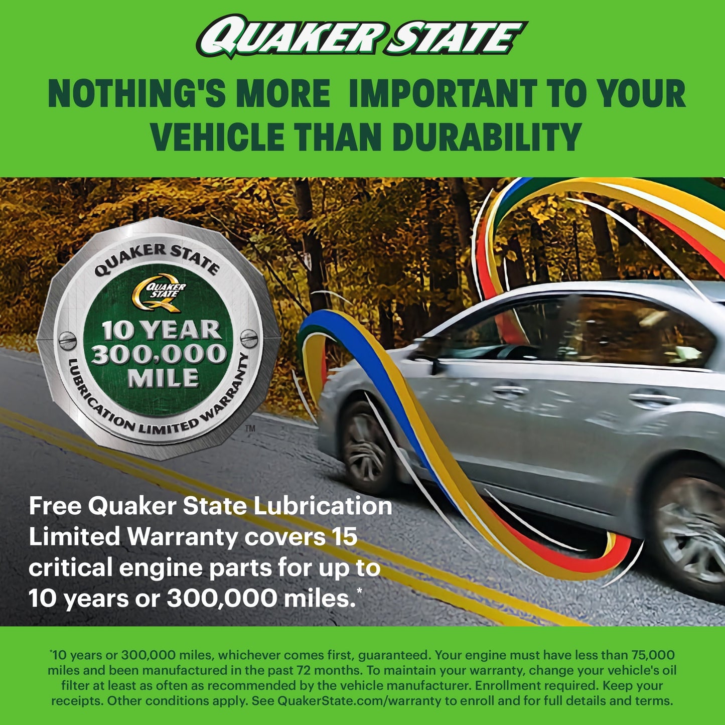 (2 pack) Quaker State Full Synthetic 5W-30 Motor Oil, 5-Quart