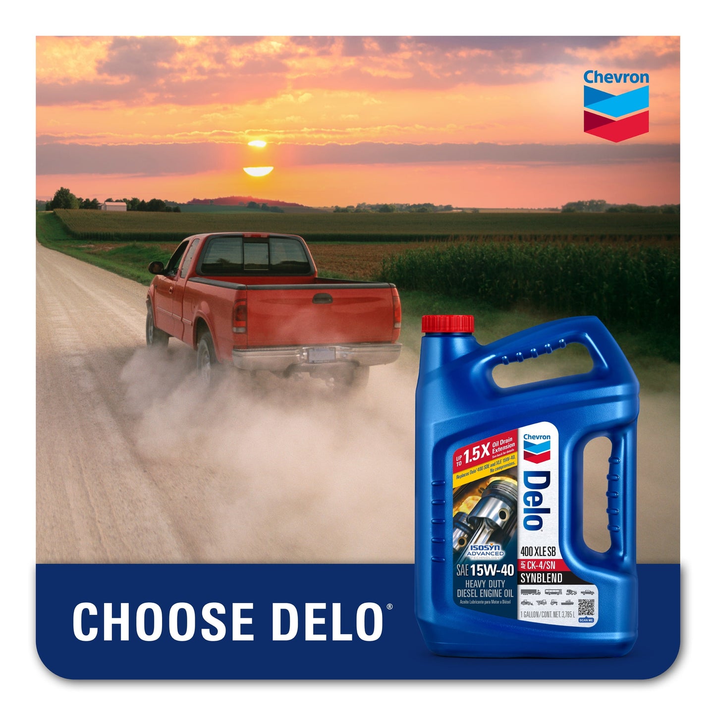 (2 pack) Delo 400 XLE SB Synthetic Blend SAE 15W-40 Heavy-Duty Diesel Motor Oil 1 Gallon