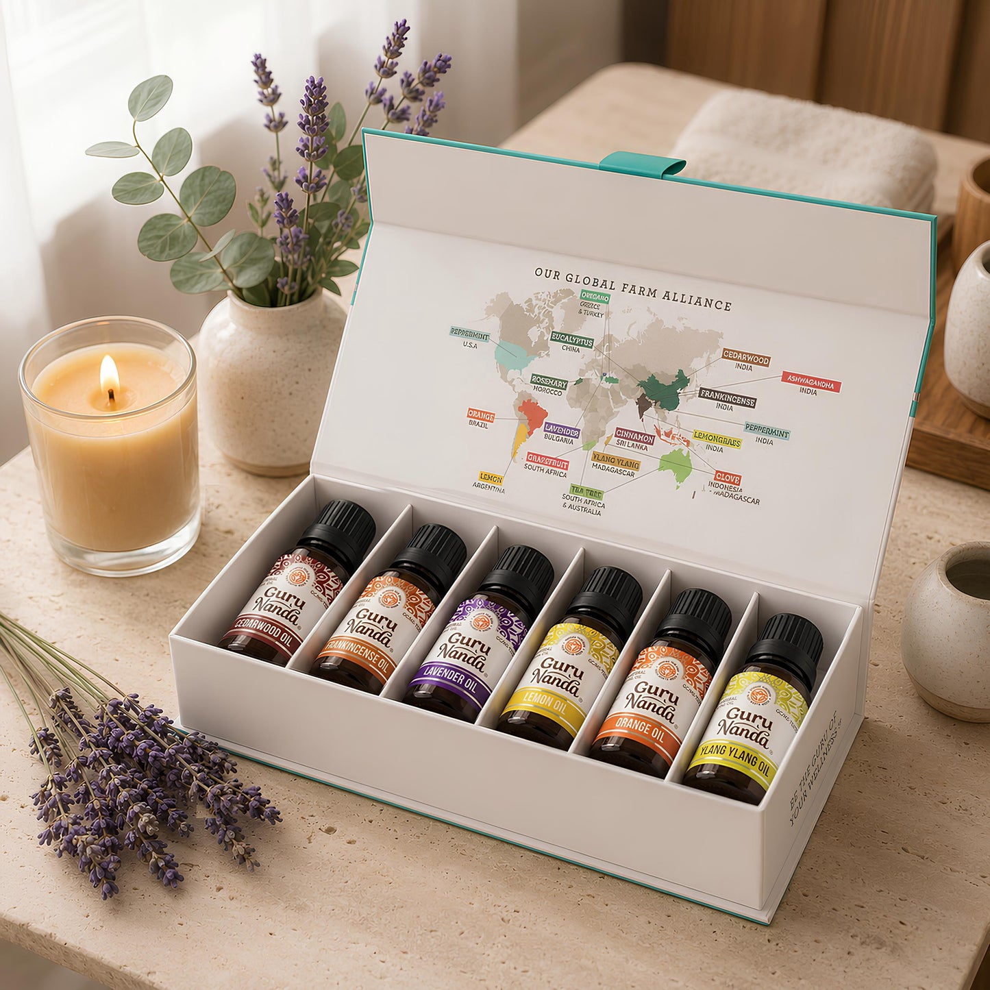 GuruNanda FUNCTIONAL FLORAL EO 6PK