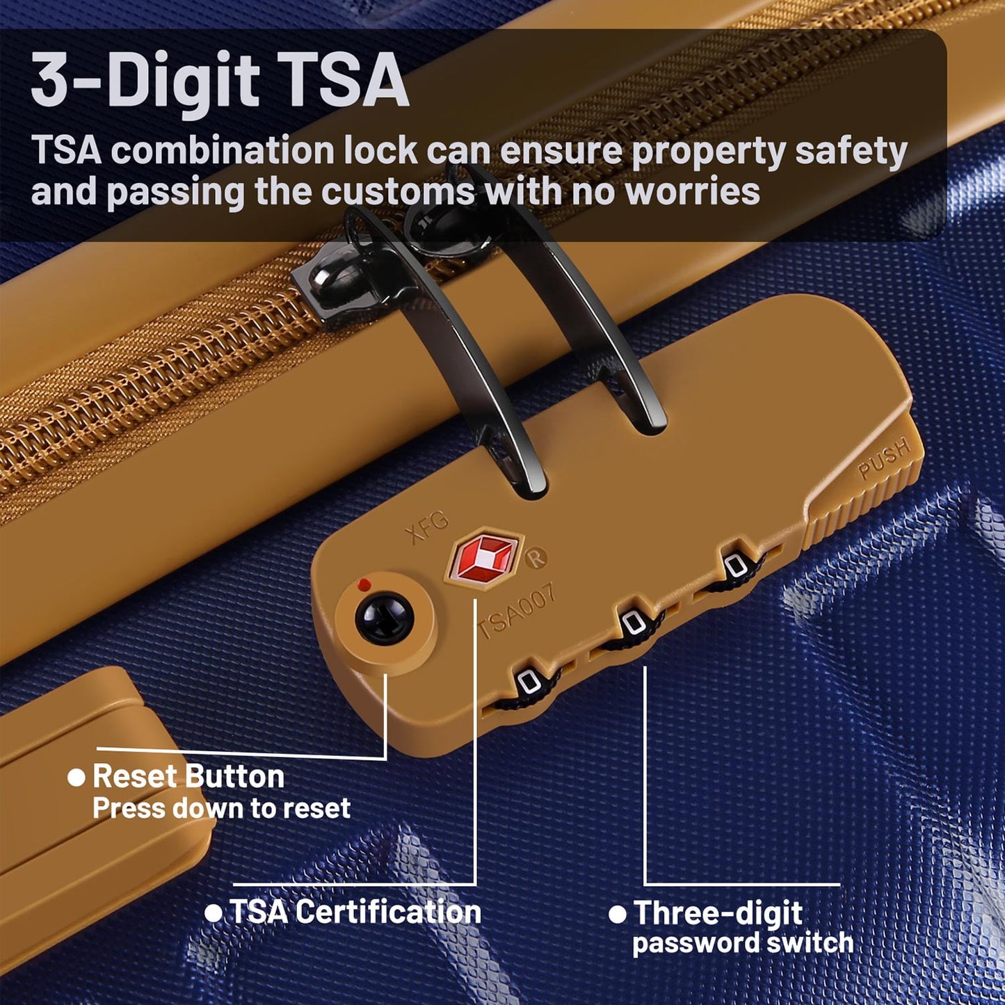 Expandable Suitcase Set Luggage Sets, 20 inch Carry On Luggage with TSA Lock