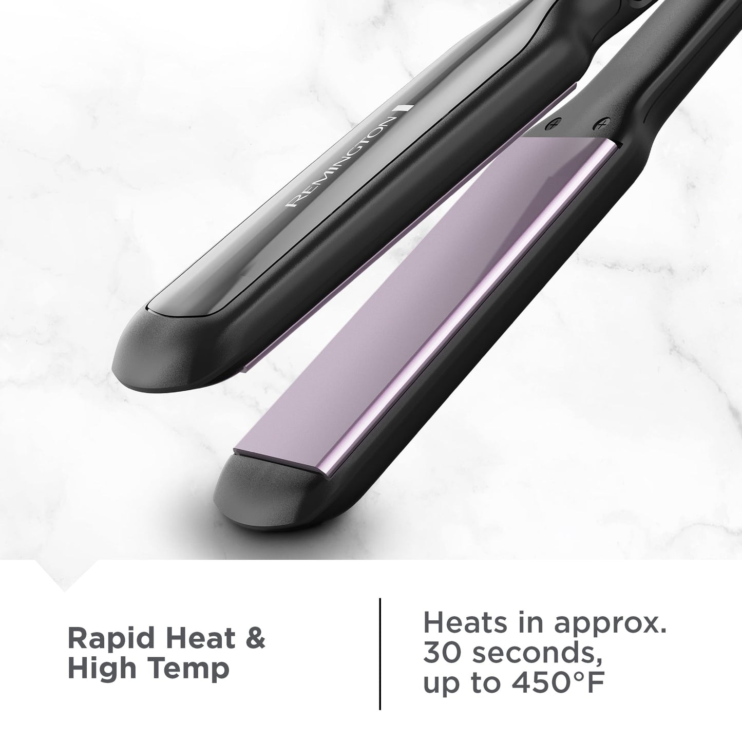 Remington 1 3/4" Titanium Flat Iron Hair Straightener, Anti-Static Technology