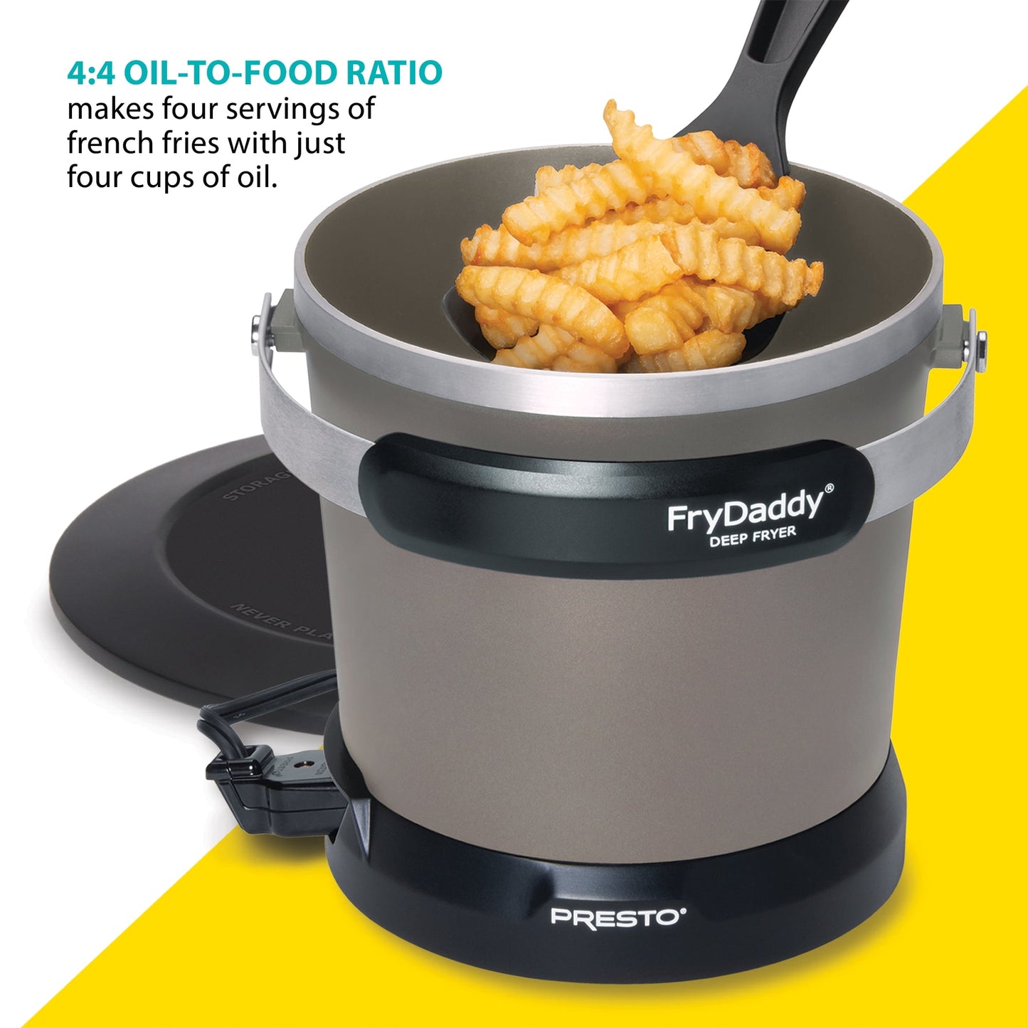 Presto FryDaddy Electric Deep Fryer, Black 05428