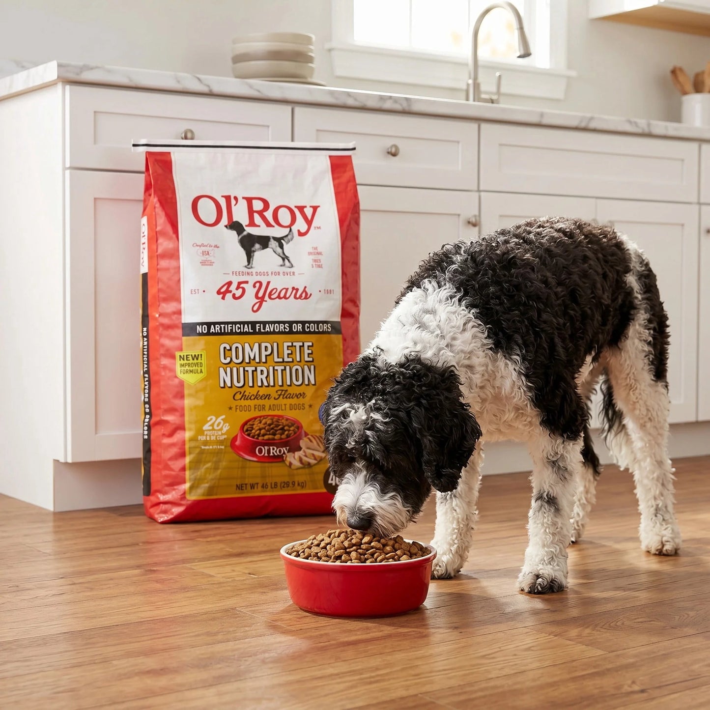 (2 pack) Ol' Roy Complete Nutrition Chicken Flavor Dry Dog Food, 46 lb Bag