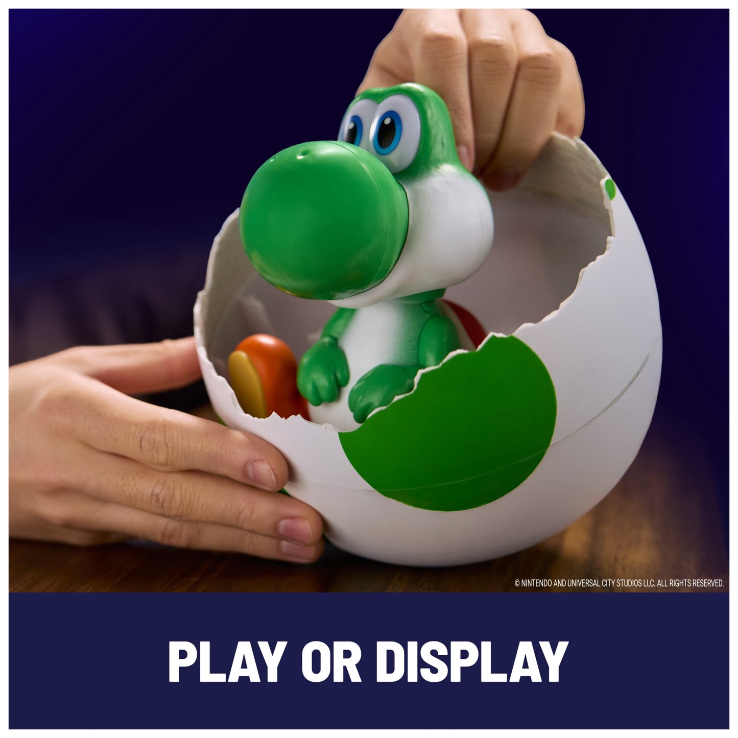 Super Mario Galaxy Movie, Hatchin' Yoshi Interactive Yoshi Figure, For Ages 4 and up