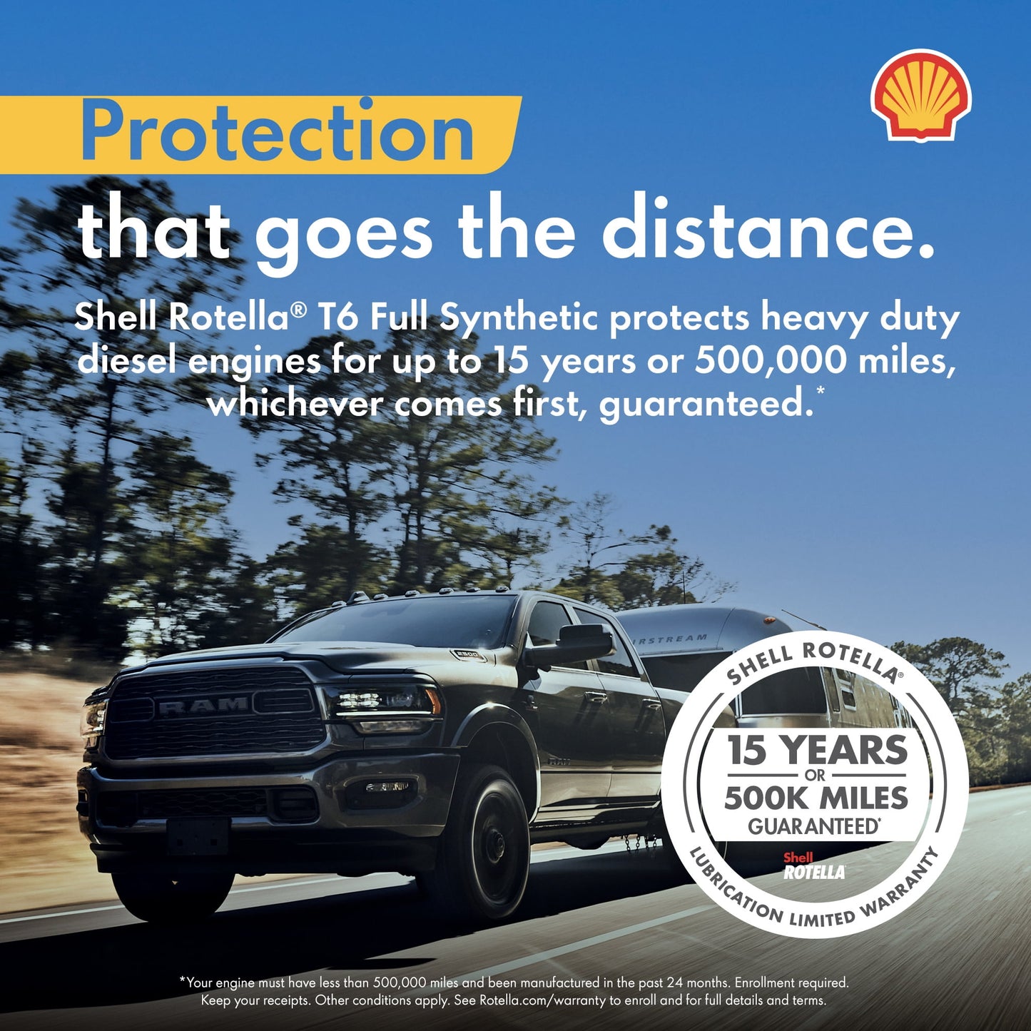 (3 pack) Shell Rotella T6 Full Synthetic 10W-30 Diesel Engine Oil, 1 Gallon