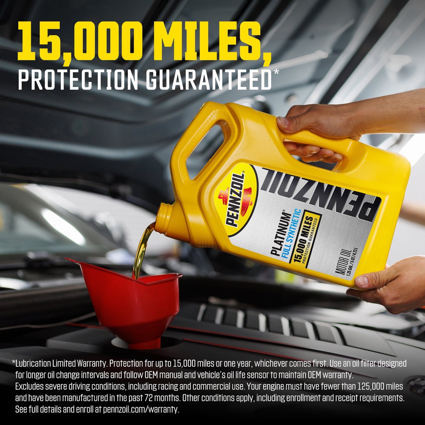Pennzoil Platinum Full Synthetic 5W-20 Motor Oil, 5-Quart