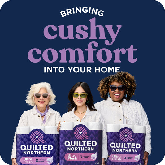 Quilted Northern Ultra Plush 3-Ply Toilet Paper, 24 Mega Rolls, 255 Sheets Per Roll