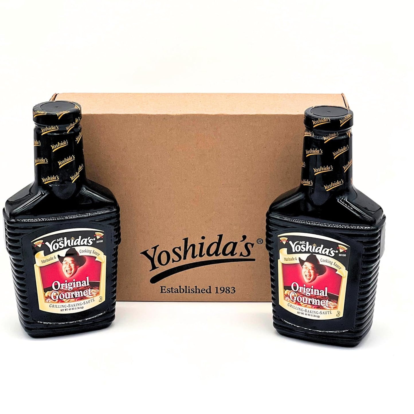 Mr. Yoshida's Teriyaki Marinade & Japanese Barbecue Cooking Sauce, 96 ounces (Pack of 2) | Bottles | 48 oz. Family Size