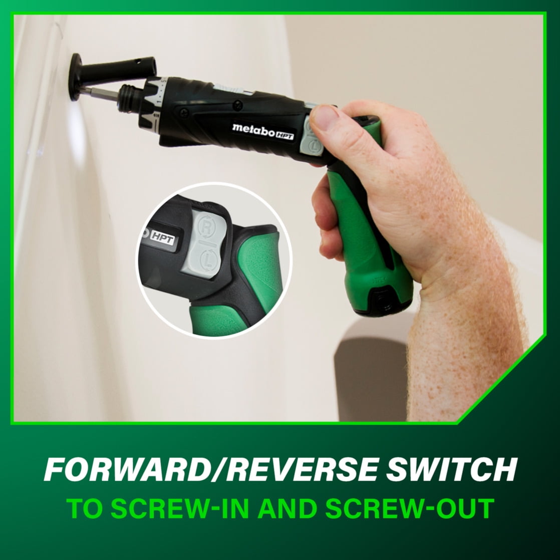 Metabo HPT Cordless Electric Screwdriver Kit, DB3DL2