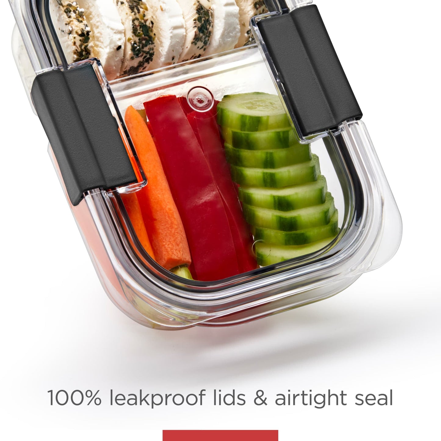 Rubbermaid Brilliance 4.7 Cup Medium Stain-Proof Food Storage Container, Set of 2