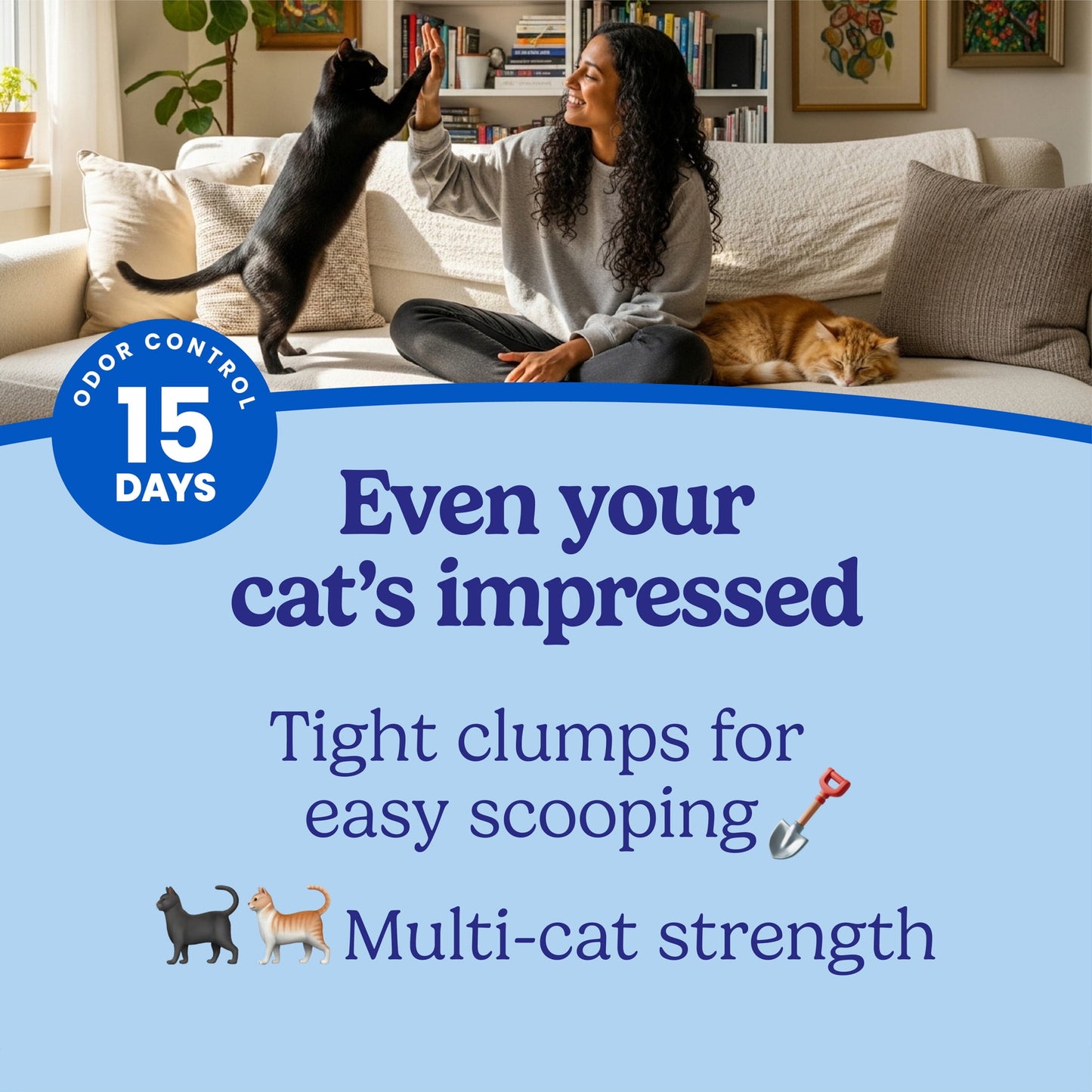 Fresh Step Extreme Clump Multi-Cat Clumping Cat Litter, Febreze Freshness Scent, 38 lb, Easy Pour Pouches (4 Pack)