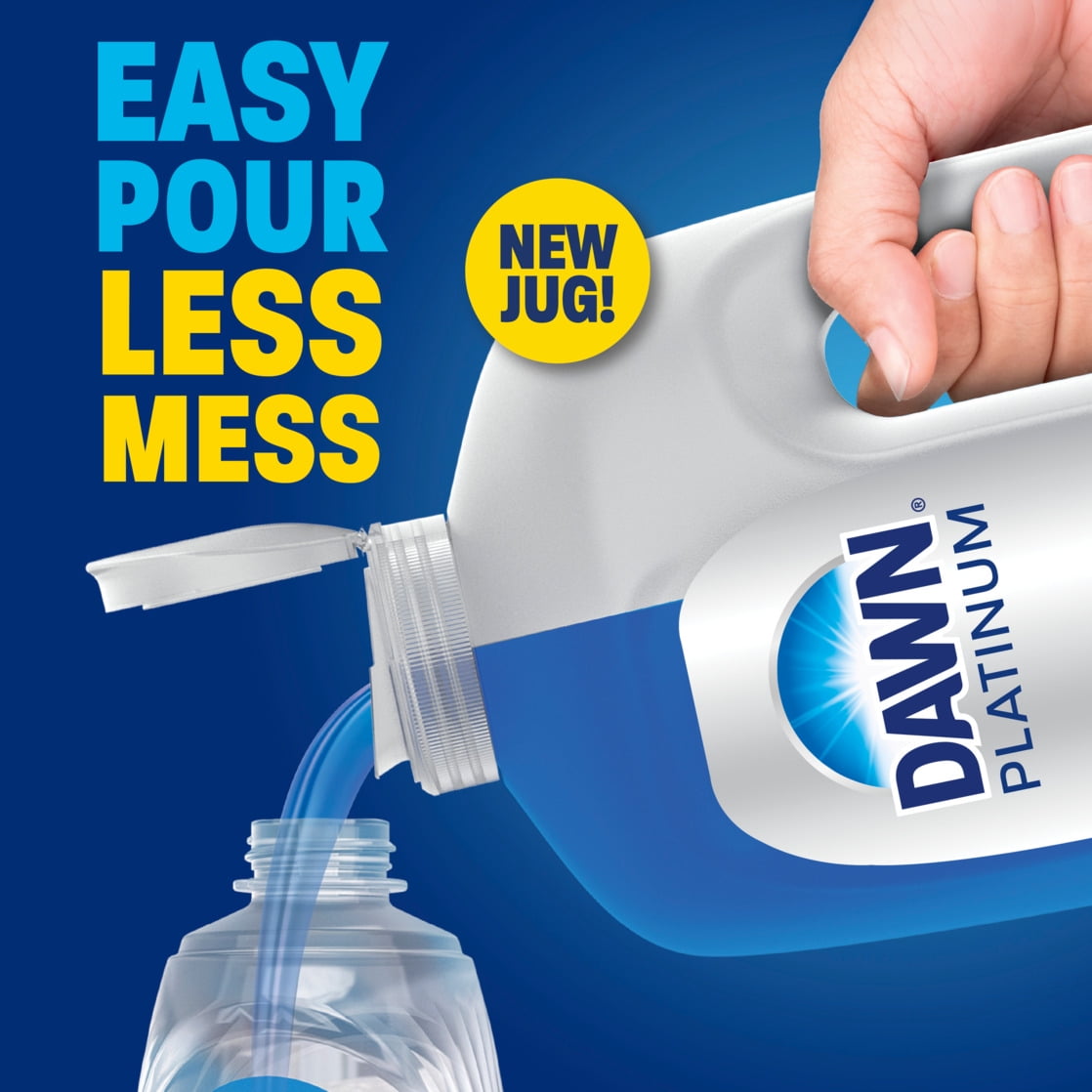 Dawn Platinum, Refill Jug Dish Soap Fresh Rain, 51.5oz