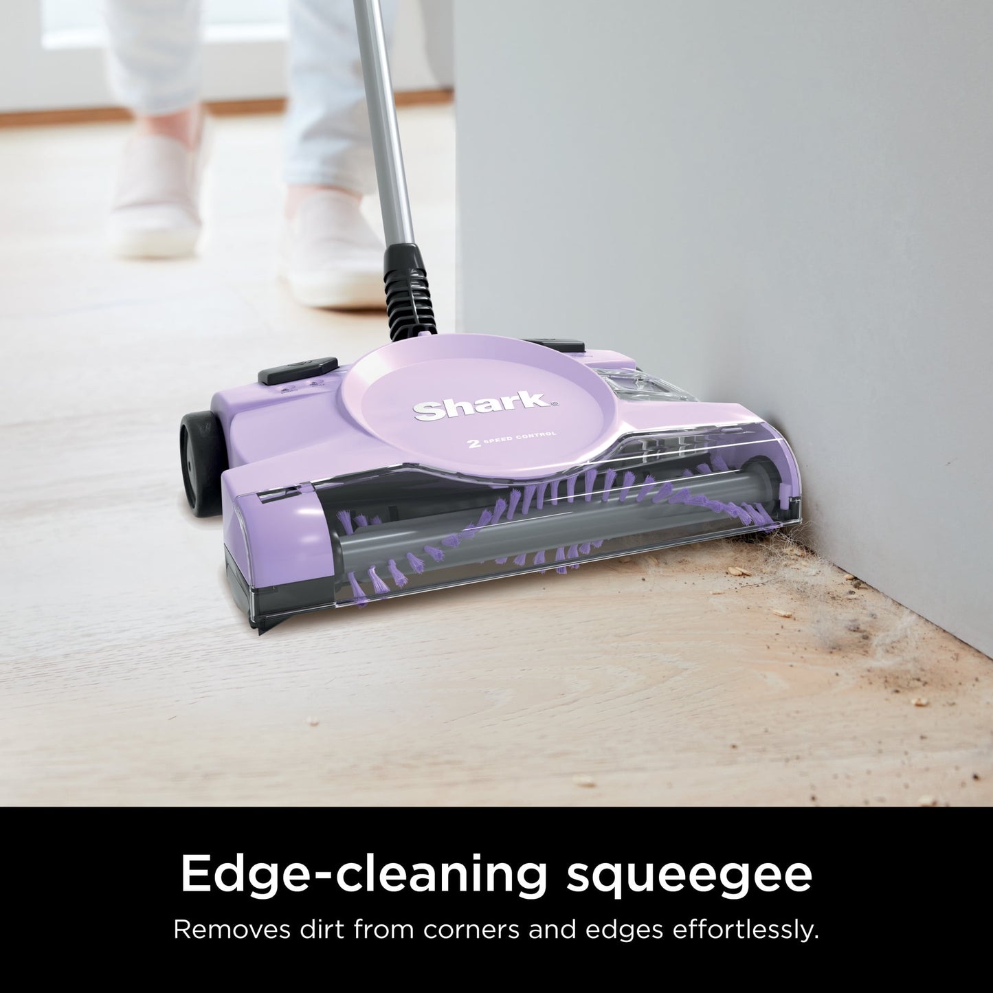 Shark Cordless Carpet & Floor Sweeper, 12-in. Cleaning Path, Motorized Brushroll, Edge Cleaning, V2945Z